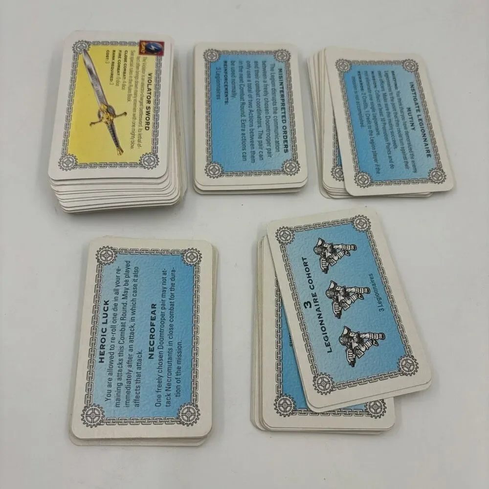 Mutant chronicles siege of the‎ citadel 1st edition 84/84 Game cards Complete